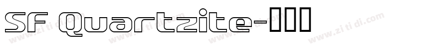 SF Quartzite字体转换